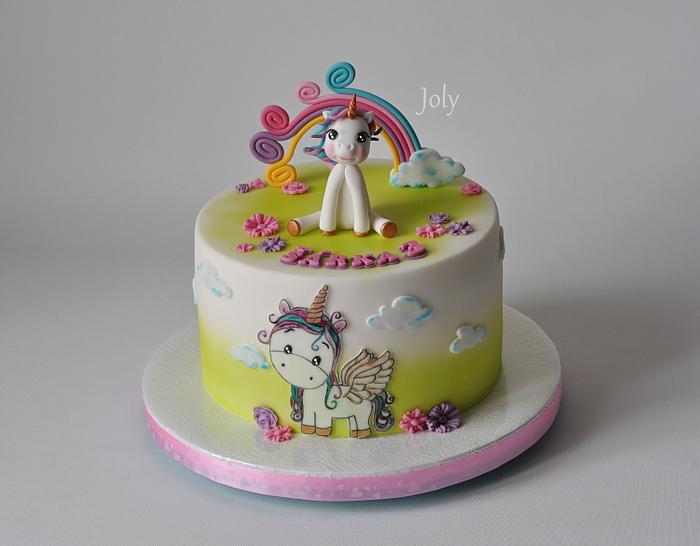 Cake with unicorn