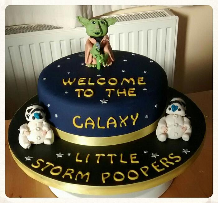 New baby cake - star wars theme