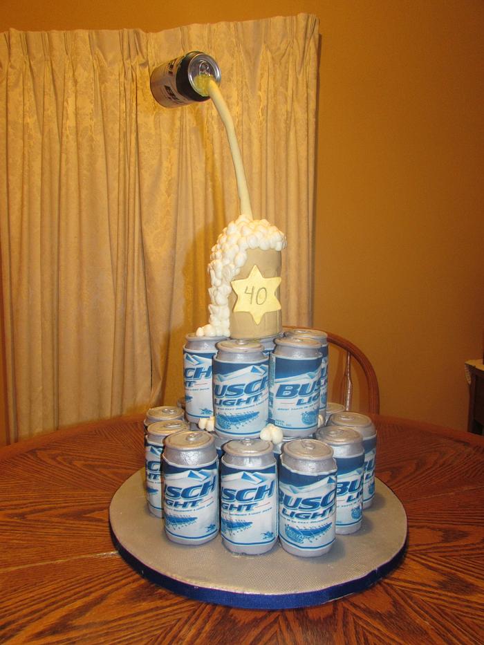 Busch Light Beer Cake