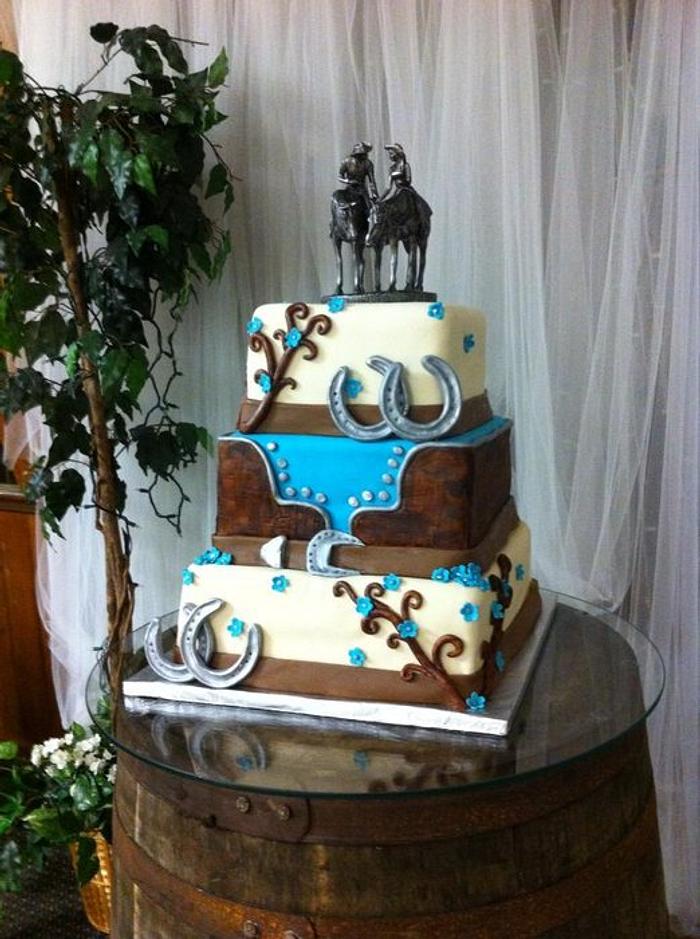 Western Wedding Cake - Decorated Cake by Cakes ROCK!!! - CakesDecor