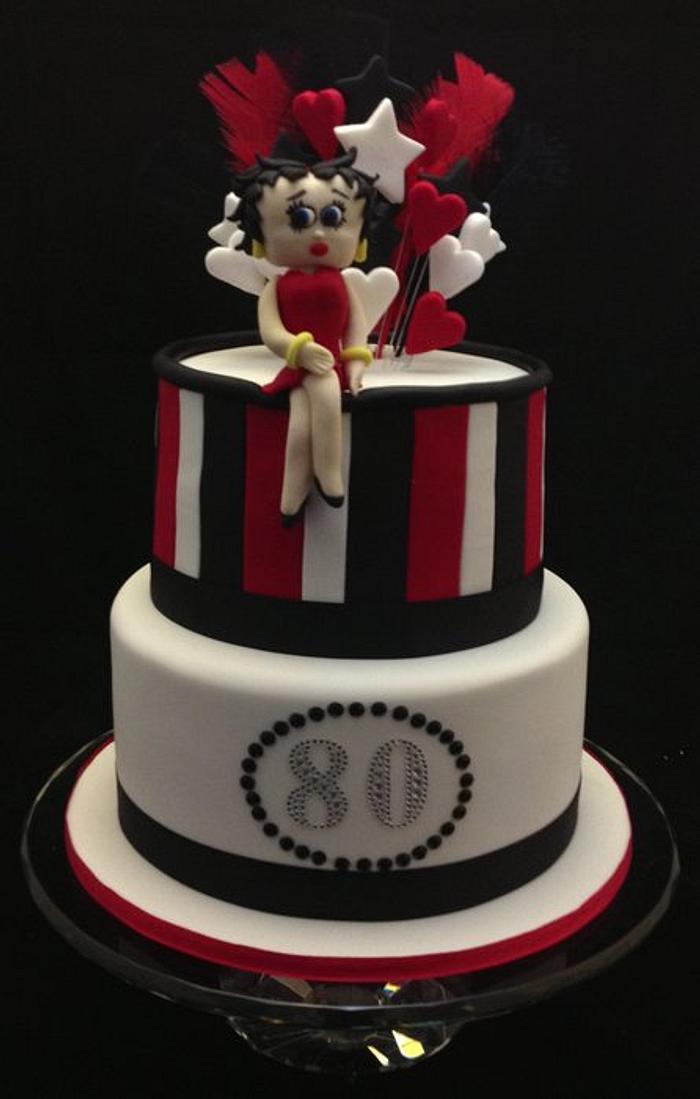 Betty Boop 80th Birthday Cake