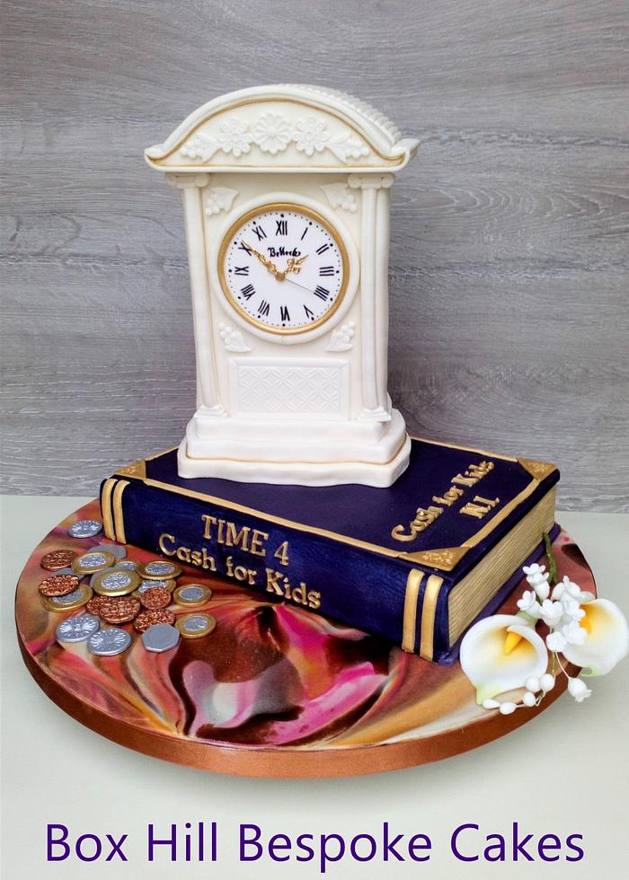 Belleek Pottery Clock Cake.