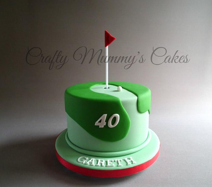 Golf Cake - Decorated Cake by CraftyMummysCakes - CakesDecor