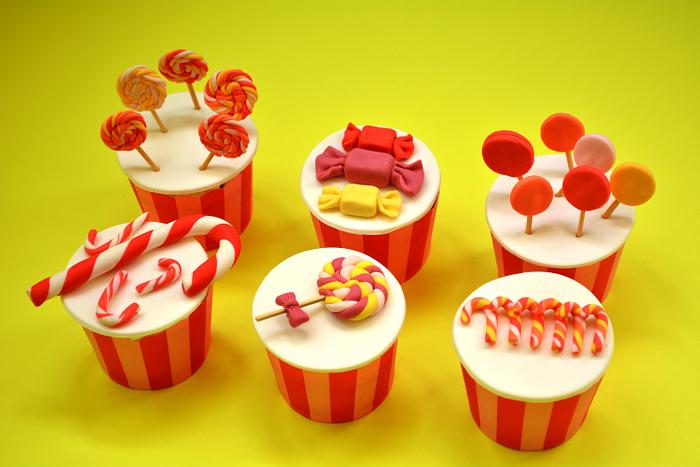 Candy Land cupcakes