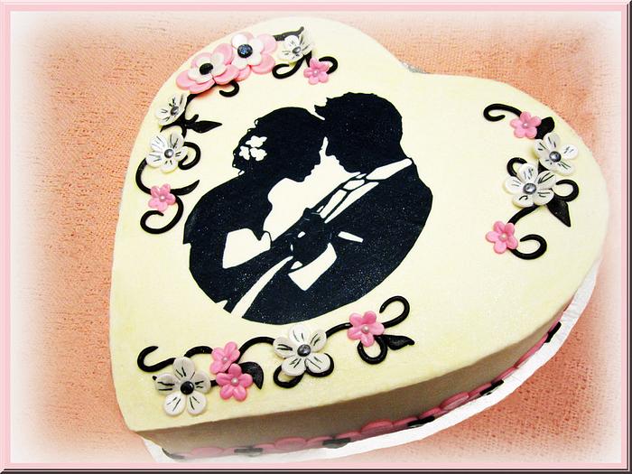 Jack & Jill shower cake