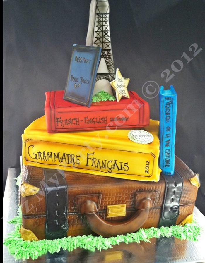 French Retirement Cake
