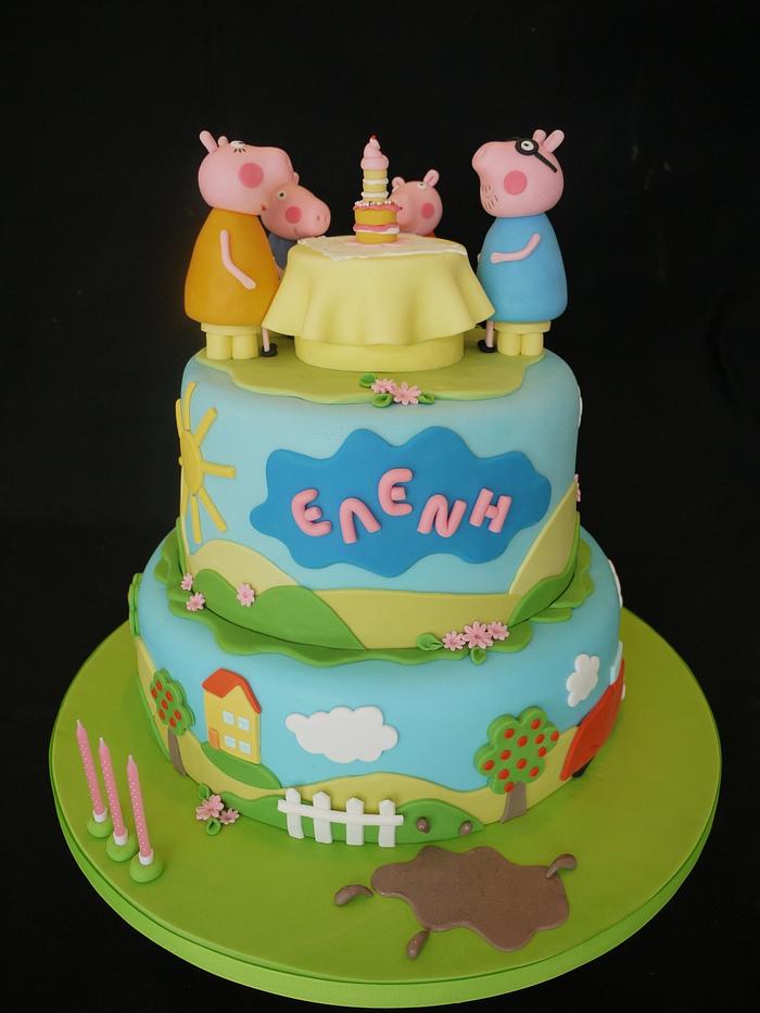 Peppa pig cake