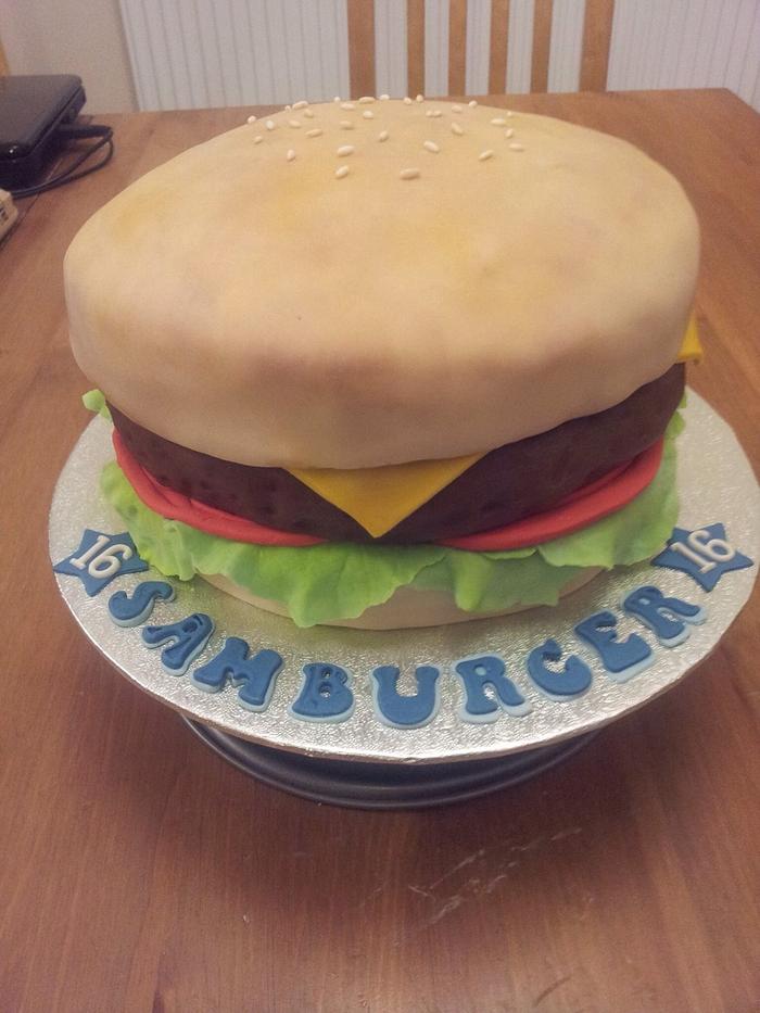 Hamburger cake