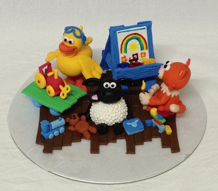 Timmy Time cake toppers