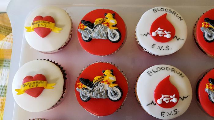 Bloodrun Bikers Emergency Voluntary Service Cupcakes
