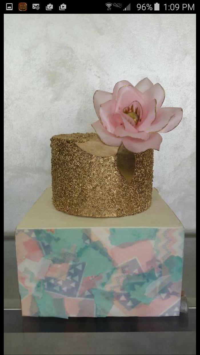 Wafer paper cake design