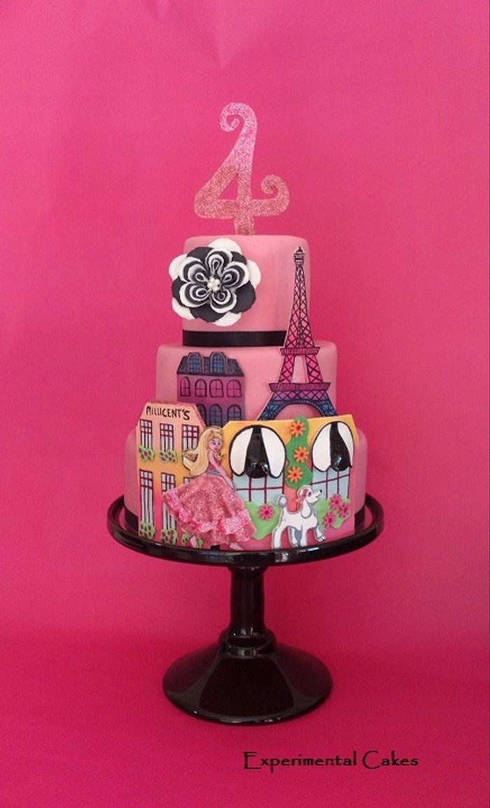Barbie Paris Cake