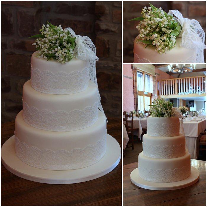 Lily of the Valley Wedding cake