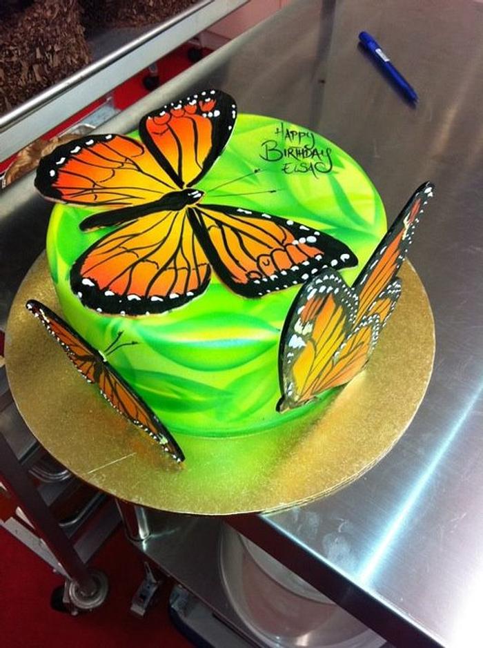 Monarch Butterfly Cake