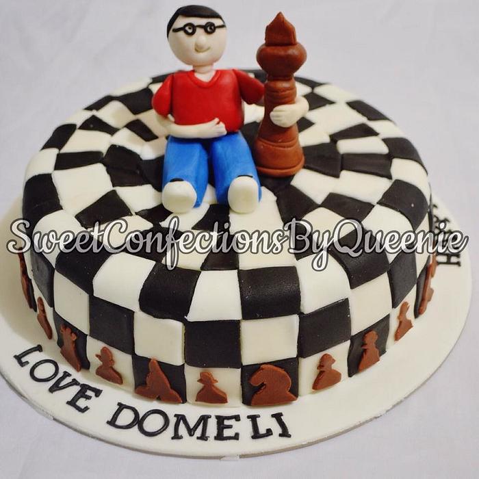 Chess Theme Cake