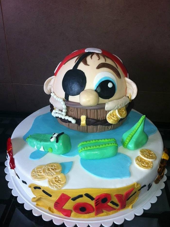 Pirate cake for Lorenzo 