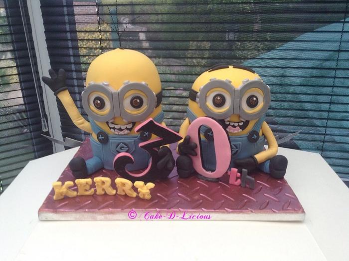 Minions 30th birthday cake