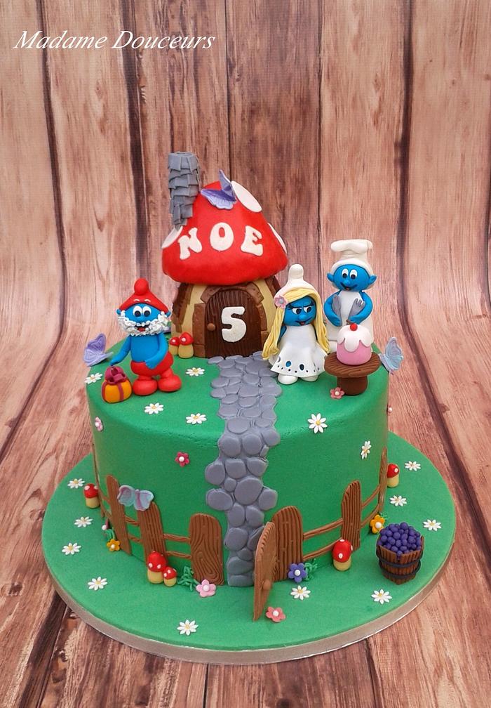 smurf cake