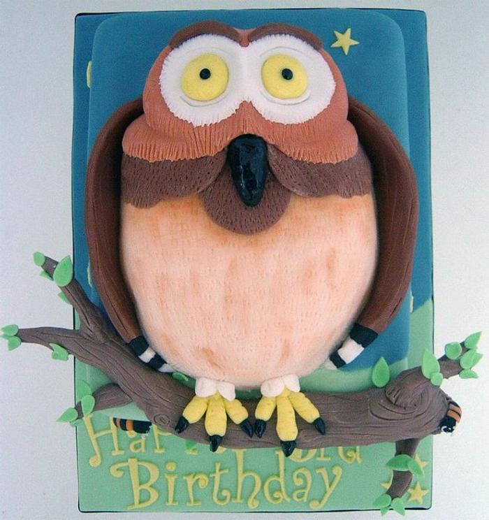 Grufallo Owl Cake