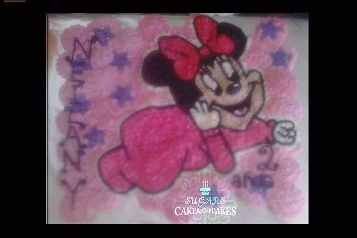 Minnie Mouse Baby  Cupcake Cake