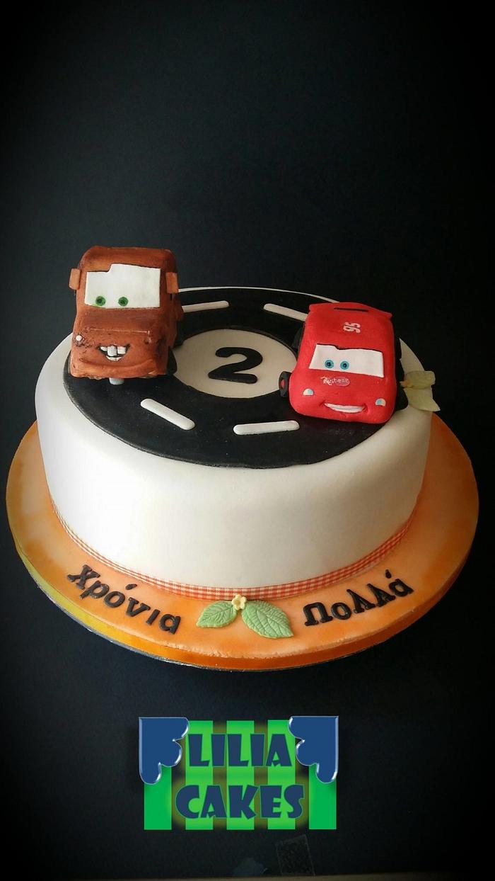 Mcqueen and Mate Cake 