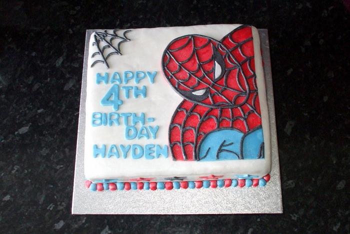 Spiderman Birthday Cake 