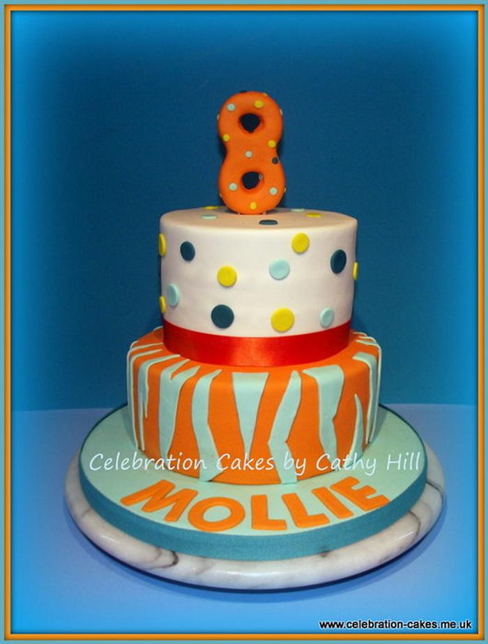 Mollie's 8th birthday cake