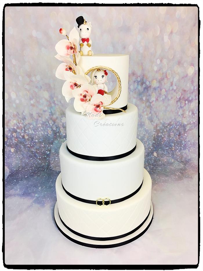 Wedding cake unicorn By Madl créations
