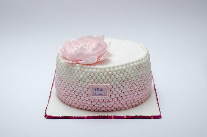 cake in pink