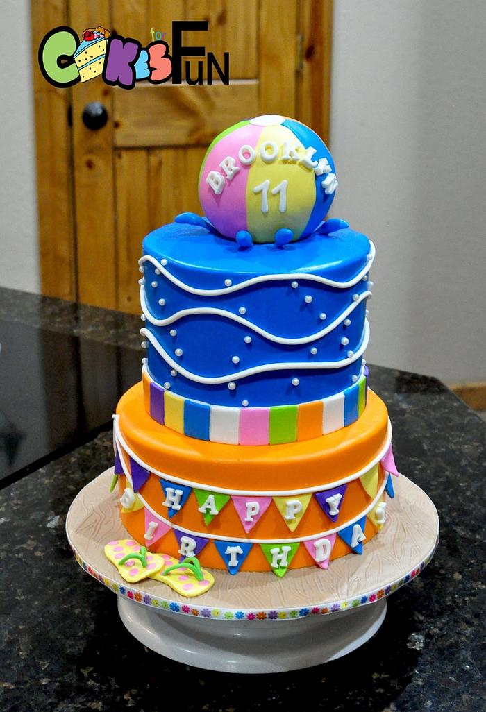 Beach Ball Cake