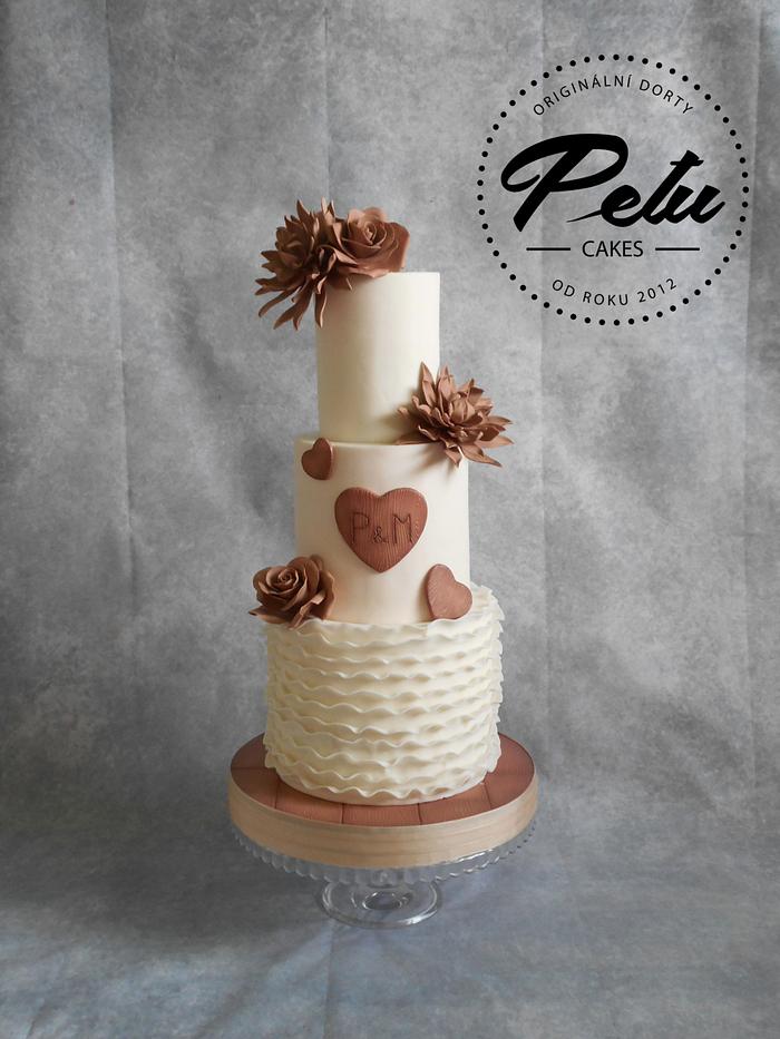 P&M Wedding Cake
