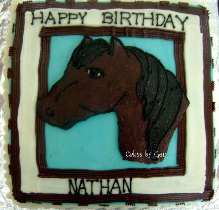 Horse cake- my first FBCT