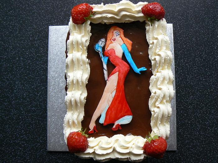 Jessica Rabbit cake