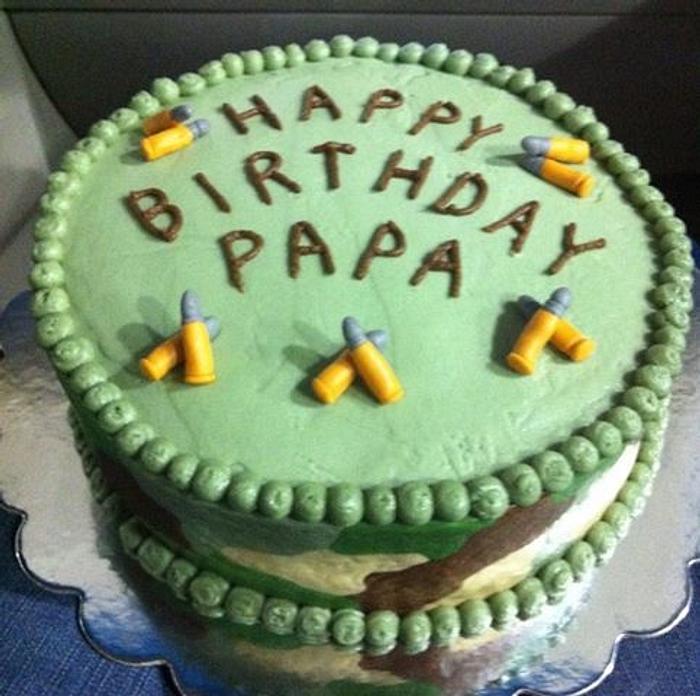 Camo Birthday Cake
