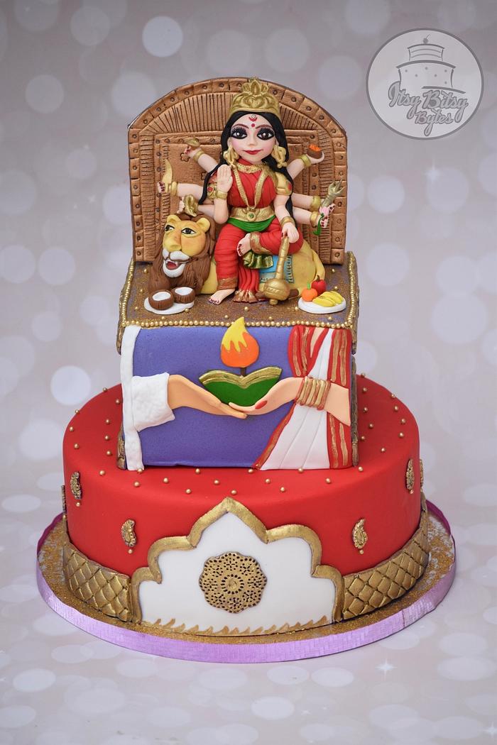 Incredible India Collaboration - Goddess Durga cake