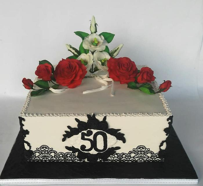 Cake for 50th anniversary