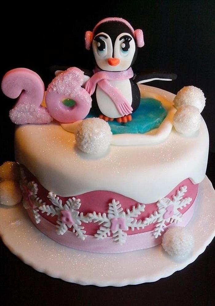 Cake sweet penguin