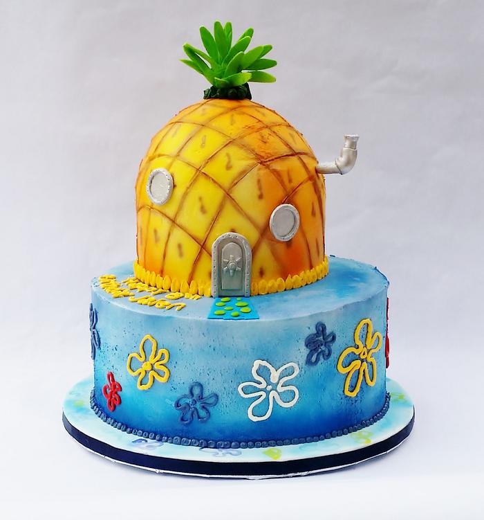 Icing Smiles Spongebob Themed Birthday Cake