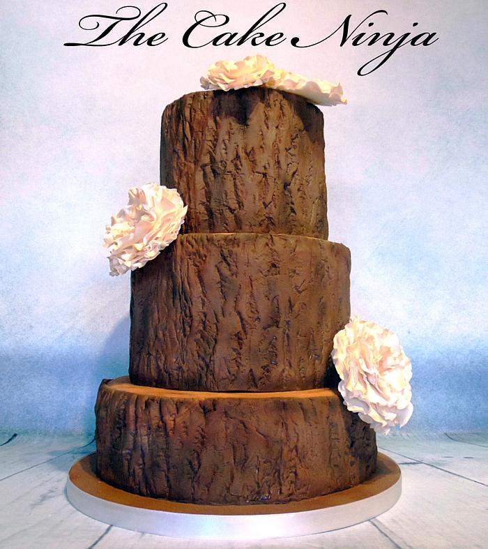Tree Trunk Wedding Cake