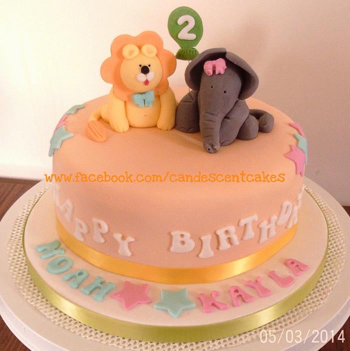 Simple cake for twins