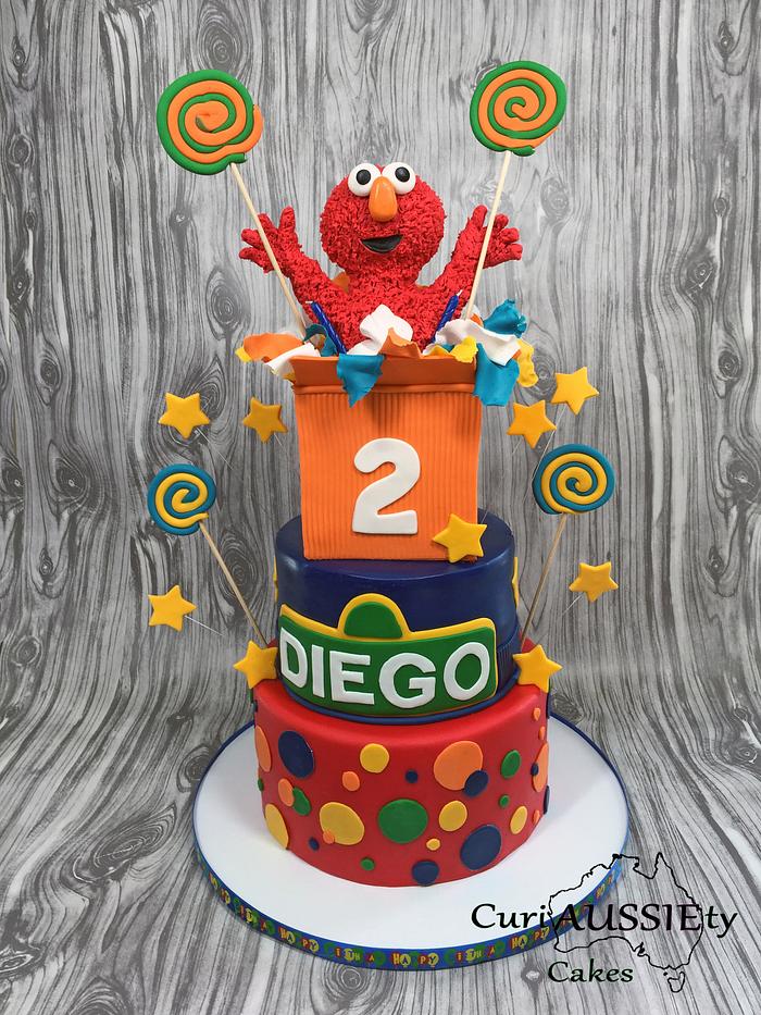 Elmo Birthday cake