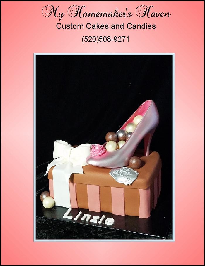 Chocolate High Heel & Shoe Box Cake