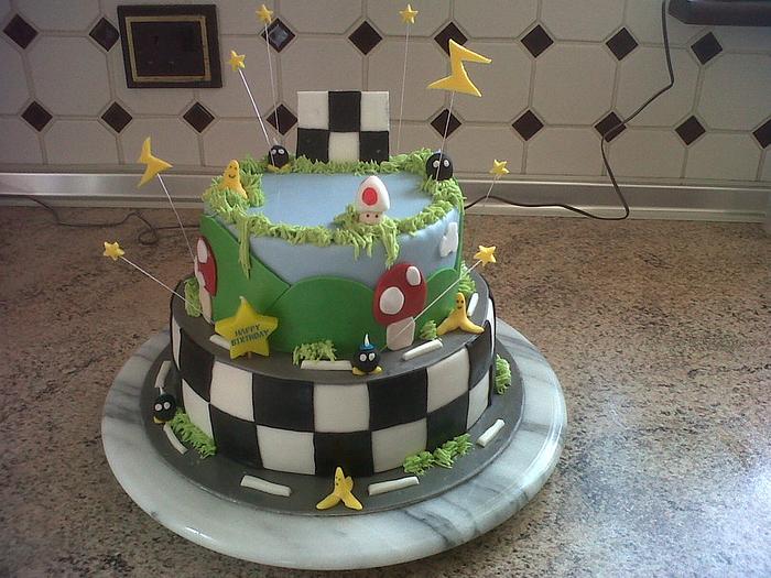 Mario birthday cake