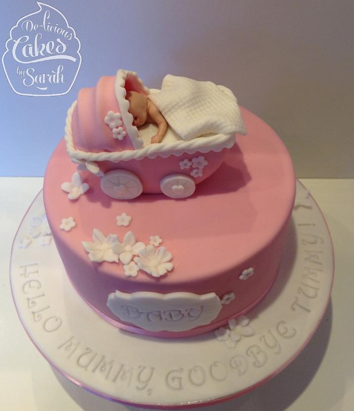 Baby Shower Carriage Cake