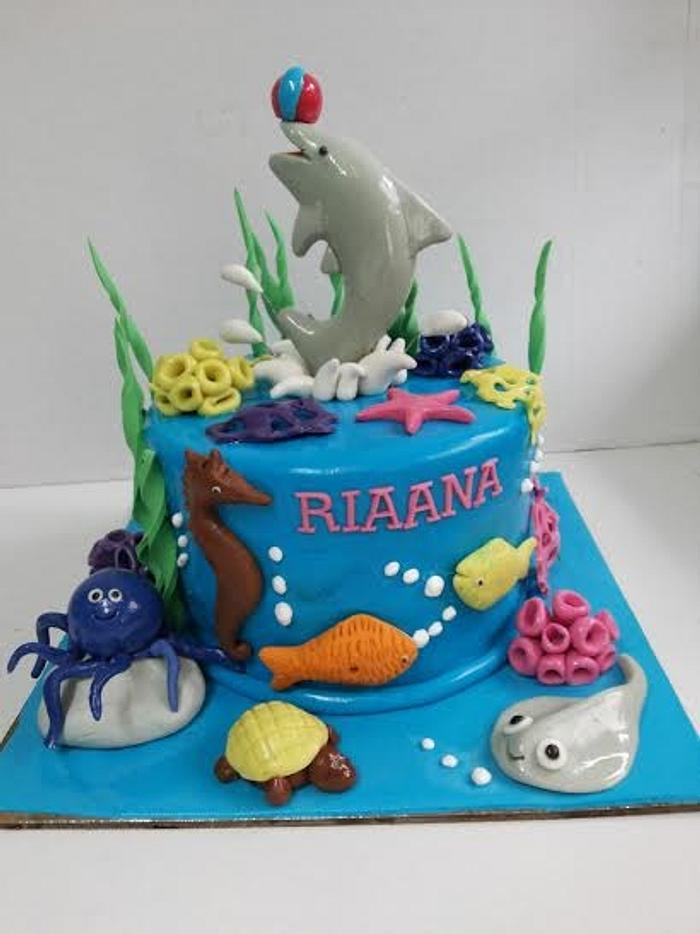 Sea Creatures cake 