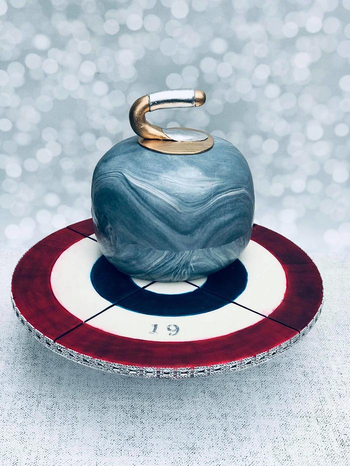 Vintage curling rock cake