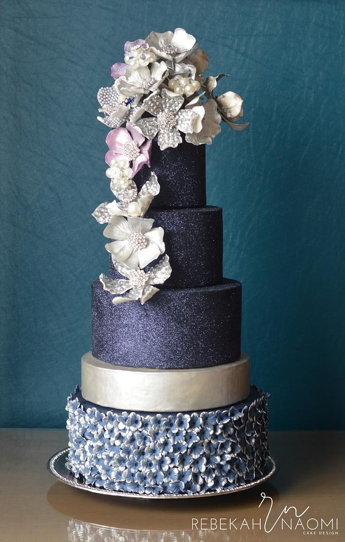 Jeweled cake for American Cake Decorating Trend issue