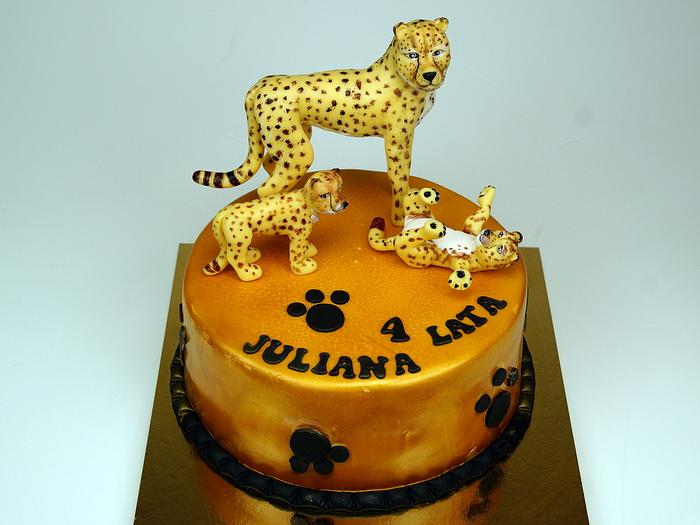 Cheetahs Birthday Cake