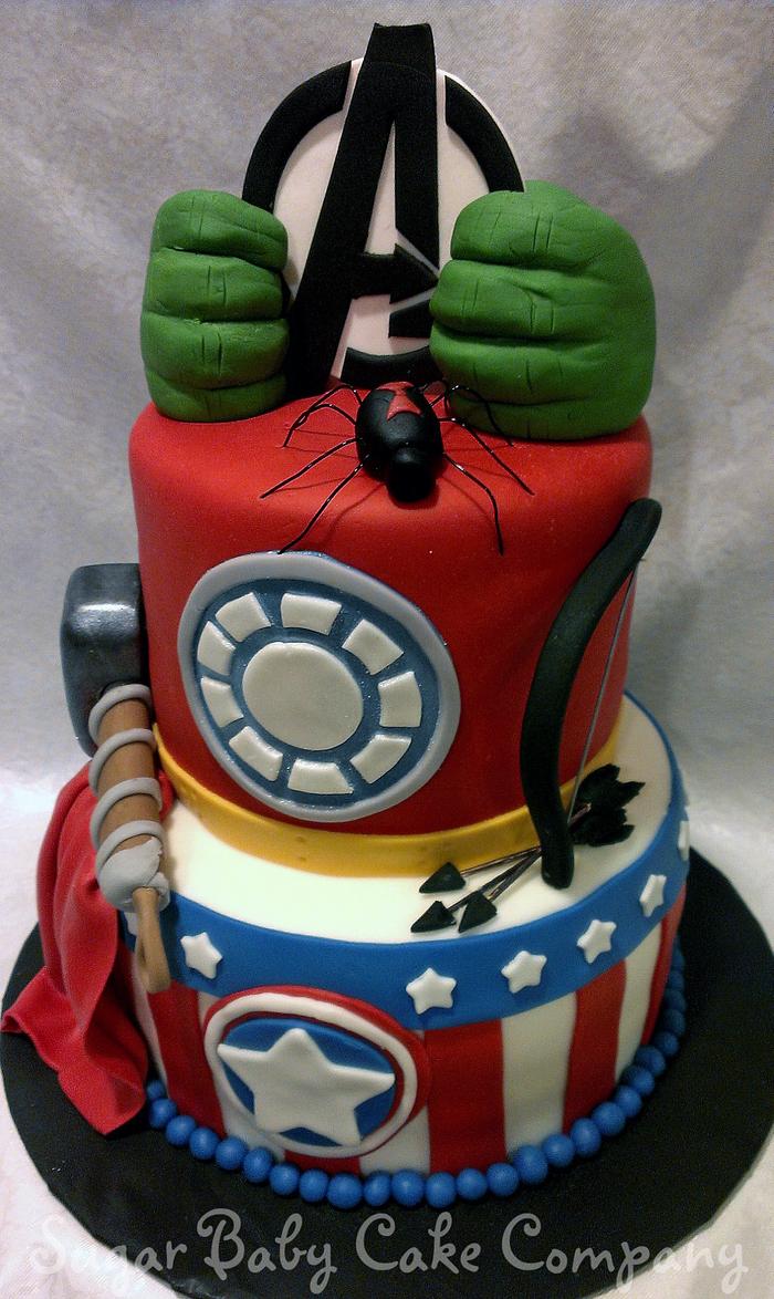 Avenger's Birthday Cake