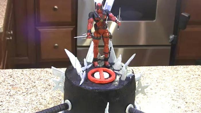 Deadpool Ninja Weapons Cake